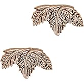 Ruihfas 2 Pcs Retro Leaf Flower Shoes Clip Removable Bridal Shoes Buckle Decoration Accessories