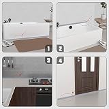 Zayejod 2M Grey Silicone Shower Threshold Water Barrier Floor Seal Strip 2.5cm view 6