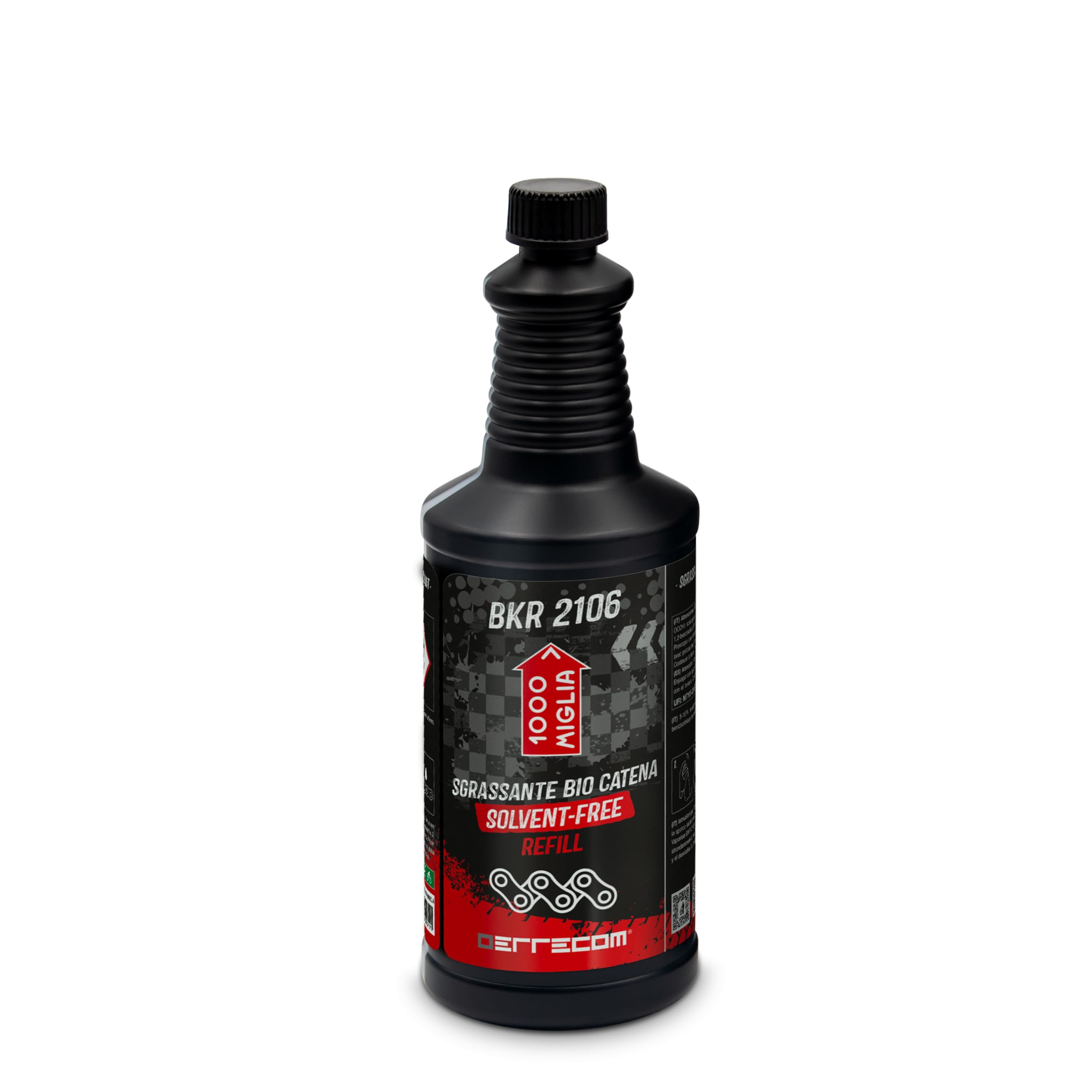 Errecom 1000 Miglia BKR 2106 Bike and Motorbike Chain Degreaser, Biodegradable and Solvent-Free Formulation, 1 L Refill Bottle
