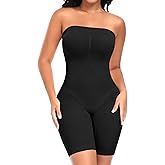 Werena Strapless Shapewear Bodysuit for Women Tummy Control Shapewear Full Body Shaper with Removable Straps
