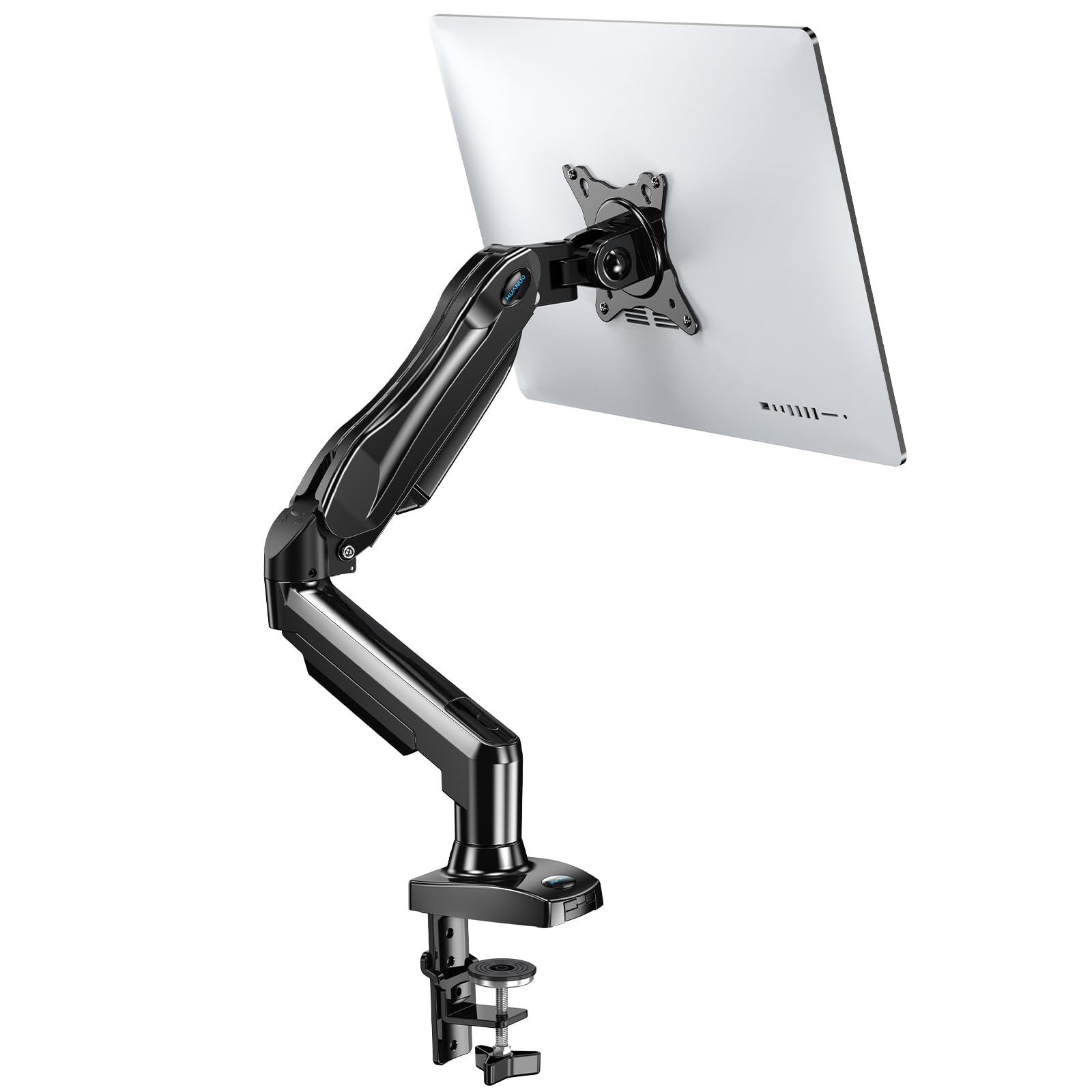 HUANUO (ファーノー) PCモニターアーム 液晶ディスプレイアーム 13～32インチ対応 耐荷重2～9kg ガススプリング式 グロメット式＆クランプ式 VESA100*100 多角度調節 ケーブル収納 HNSS6商品画像