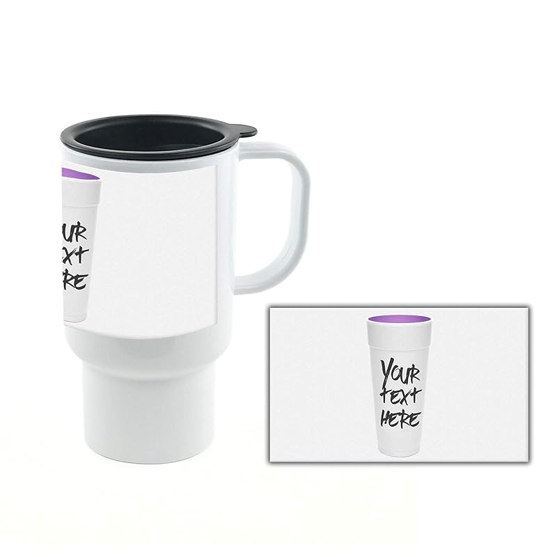 Personalized Custom Name Lean In Styrofoam Cup 18oz Travel Mug With Lid