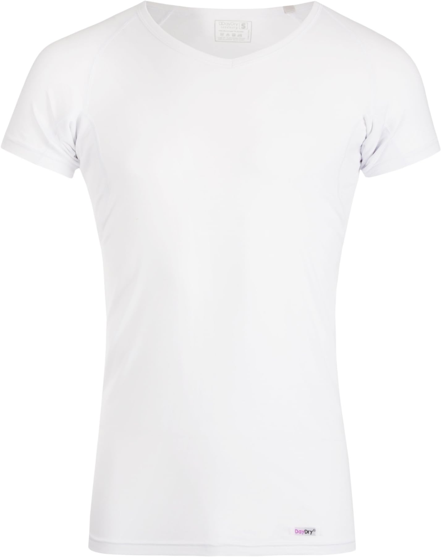 DAYDRY Sweatproof Undershirt for Men (Optional Washable Pads) : V Neck Model