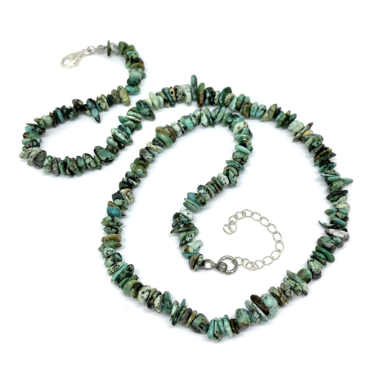 Turquoise Necklace With Extender Chain