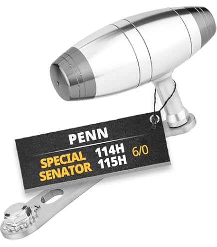 ペン セネター6/0 114H
TIBURONフレーム　チタン製ドラグハンドル PENN セネター 114H 6／0 /T014M 両軸リール : 釣king - 通販
