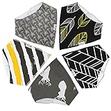 Premium Baby Bandana Drool Bibs by Snappy Swagger (5-Pack) - Best Adjustable Snap Bibs in Modern Designs - Baby Girl or Boy Bandana Bibs make Great Shower Gift - 100% Cotton Polyester Fleece (The Outdoorsman)