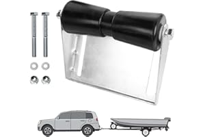 LEZZYRUCK Boat Trailer Rollers, Boat Trailer Keel Roller with Bracket Assembly Kit,Galvanized Steel Boat Keel Trailer Rollers for Boat Easy Water Launch,Keel Roller Assembly Kit for Boat Trailer