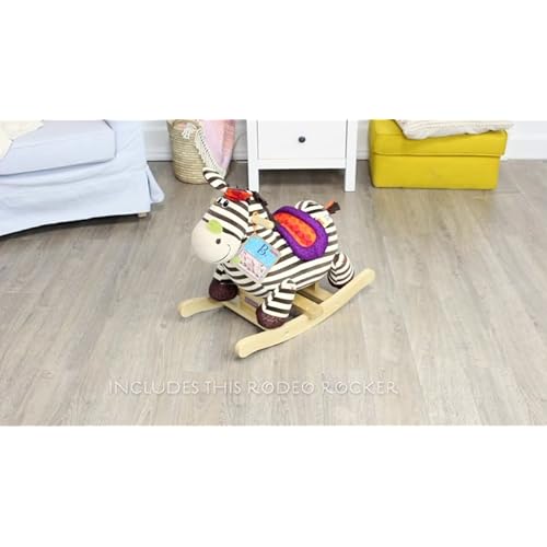 b toys rocking zebra