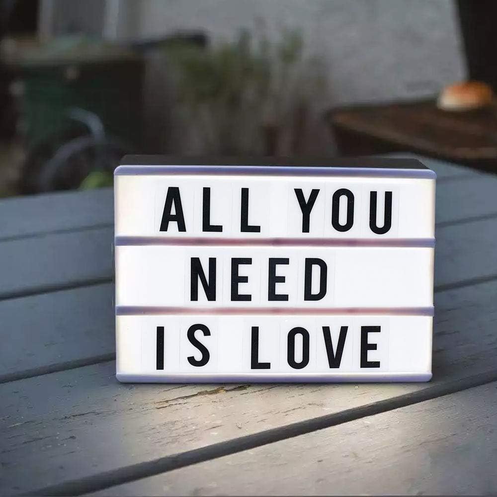Light Box with Letters
