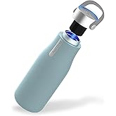 Philips Water GoZero UV Self-Cleaning Smart Water Bottle Vacuum Stainless Steel Insulated Water Bottle with Handle Double-wall, Auto Cleaning, Keep Drink Hot or Cold, BPA Free