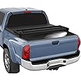 CARMOCAR 5.5FT Black Soft Tri-Fold Tonneau Cover Replacement for 2015-2024 Ford F-150 Bed Truck Bed Cover Accessories with LED Lamp