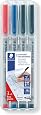 Staedtler Lumocolor 317 WP8 - Set De 8 Feutres Permanents Pointe Moyenne 1.0mm - Couleurs Vives