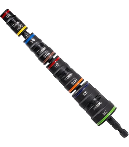 Klein Tools 32768 Impact Driver Set, 3-in-1 SAE Impact Socket and