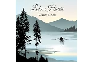 Lake House Guest Book | Vacation Home Guest Book | Sign In Book for Vacation Rentals, AirBnB, Bed & Breakfast, Lake House, Ru