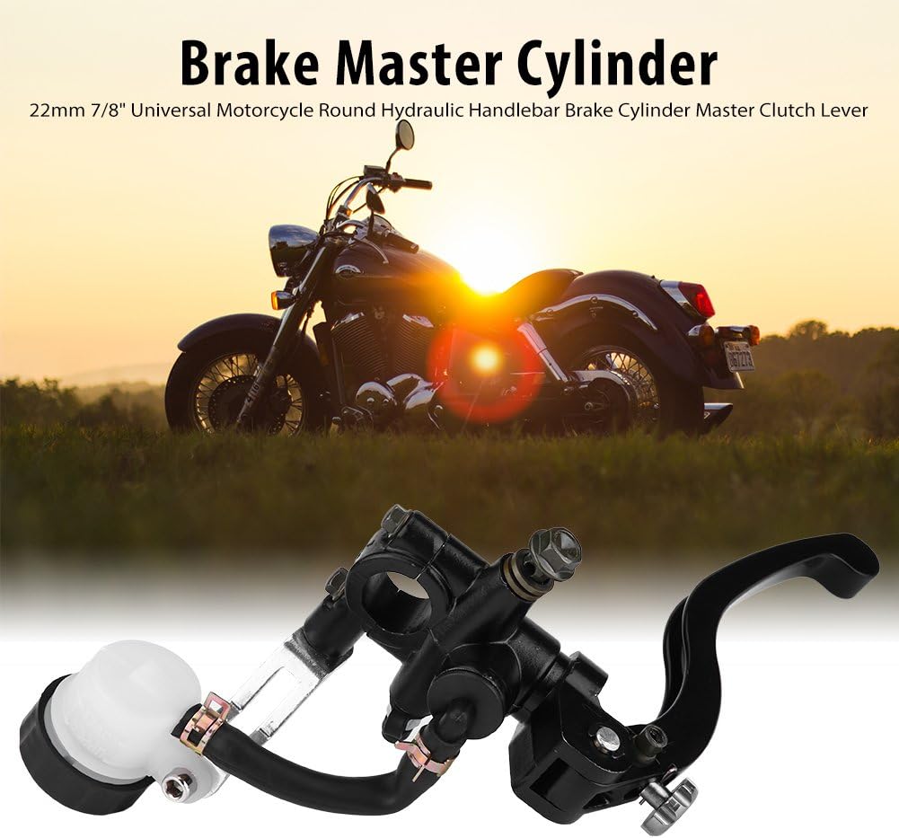 Brake Lever, 22mm 7/8" Universal Motorcycle Round Hydraulic Handlebar Brake Cylinder Master Clutch Lever(Front Left) - Image 4