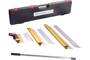 BXGTECH Drywall Tools Skimming Blade with Extension Handle - 12", 22" & 32" Blades Extruded Aluminum 301 Stainless Steel Cons