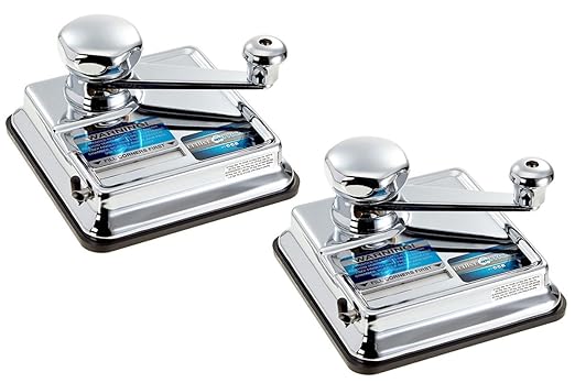 OCB 2 Stück MikrOmatic Duo Zigaretten Stopfmaschine, Chrom, Silber 20 x 15 x 10 cm, 2-Einheiten