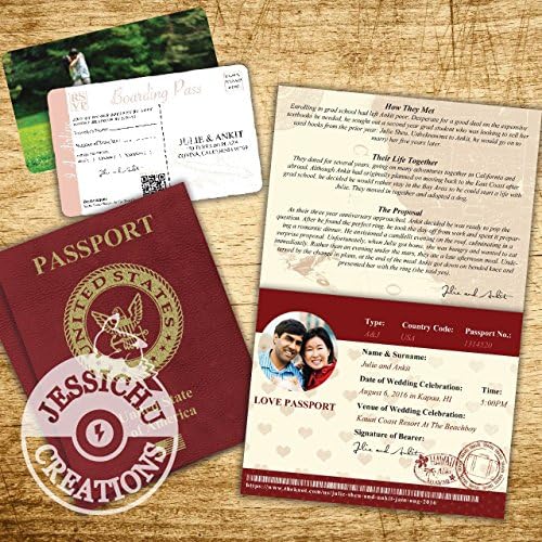 Passport &amp; Ticket Wedding Invitation, Programs, Save the Date