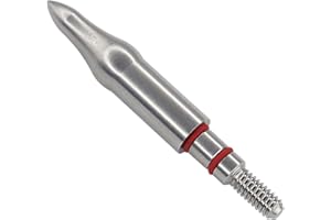 maifield Stainless Steel Archery Field Points, Easy Pull Various OD for 85/100/125/150/175/200/225/250/275/300 Grains,Screw in Archery Field Tips