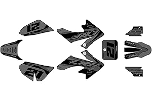 Kalair GFX Graphics Kit for Honda CRF50 (2004-2012) OG-Crew Series Smoke 16 Mil - Dirt bike Custom Racing Graphics Decals Sti