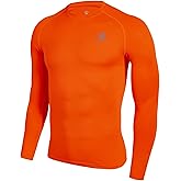 KELME Men's Long Sleeve Compression Shirt, Cool Dry Athletic Top Base Layers, Running Soccer Football Undershirt T-Shirt