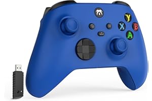 DYONDER Wireless Controller 2.4GHZ Compatible with Xbox One,Xbox Series X/S,Xbox One X/S,PC Windows 7/8/10,Game Controller,Wireless Gamepad with Share Button/3.5mm Headphone Jack(Blue) NO Battery