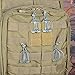 BOOSTEADY Pack of 10 Tactical Gear Clip Molle Web Dominators for Outdoor Hydration Tube Backpack Straps Management with Zippered Pouch