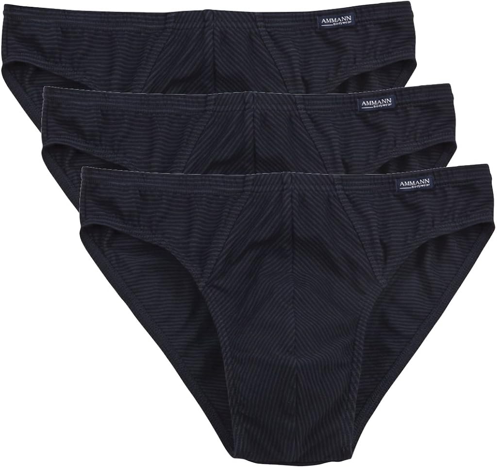 Ammann 3er Pack Herren Unterhose Cotton & More Slip ohne Eingriff
