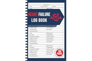 Heart Failure Log Book: Daily Patient Logbook for Condition & Treatment Monitoring | Congestive Heart Failure Symptom Tracker