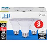 Feit Electric PAR20 LED Light Bulb, 50W Equivalent, Non-Dimmable, 5000K Daylight White, E26 Base, 500 Lumen, Indoor/Outdoor Recessed Light Bulb, 10-Year Lifetime, PAR2050/850/10KLED/3, 3-Pack