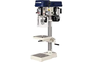 QD-KYOHO 10-Inch Benchtop Drill Press- Variable Speed 30-3000 RPM,Bench Drill Press Cast Iron Table & Base, 6.2-Amp Drill Presses With Laser And LED Work Light ，0.4 kW Variable Frequency Drive