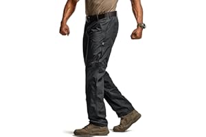 CQR Men's Military Cargo Pants, Water Resistant Ripstop Army Combat Tactical Pants, Outdoor Hunting Hiking EDC Work Pants