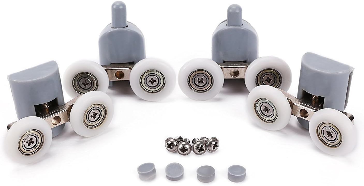 Lance Home Bathroom Shower Sliding Door Rollers Runners Pulleys for
