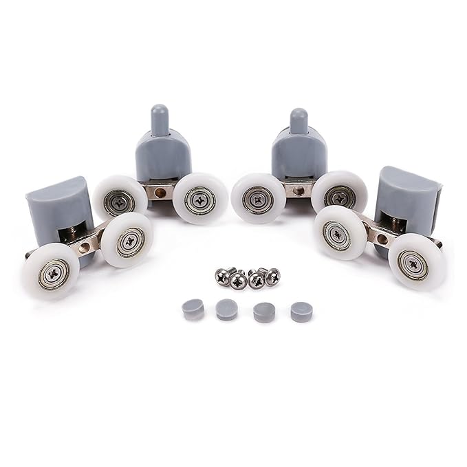 Kit 8 Rulli Per Porta Doccia - Rotelline Cuscinetti 19mm Per Vetro 5mm - Foto 6