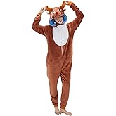 SWEETXIN Adult Unisex Onesie Pajamas Halloween Christmas Cosplay Costume Suit for Women and Men