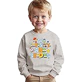 GLIGLITTR 2nd Birthday Sweatshirt for Boy Space Cartoon Graphic Birthday Outfits Two Year Old B-Day Party Long Sleeve Shirt