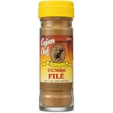 Cajun Chef Gumbo File Powder, 1 oz, Ground Sassafras Leaves | Ground sassafras leaves for finishing Louisiana gumbo, soups, and stews with classic gumbo file flavor and texture.