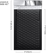 Switory Black Bubble Mailers 50 Pack A6 4x7 In Self-Adhesive Padded Envelopes view 7