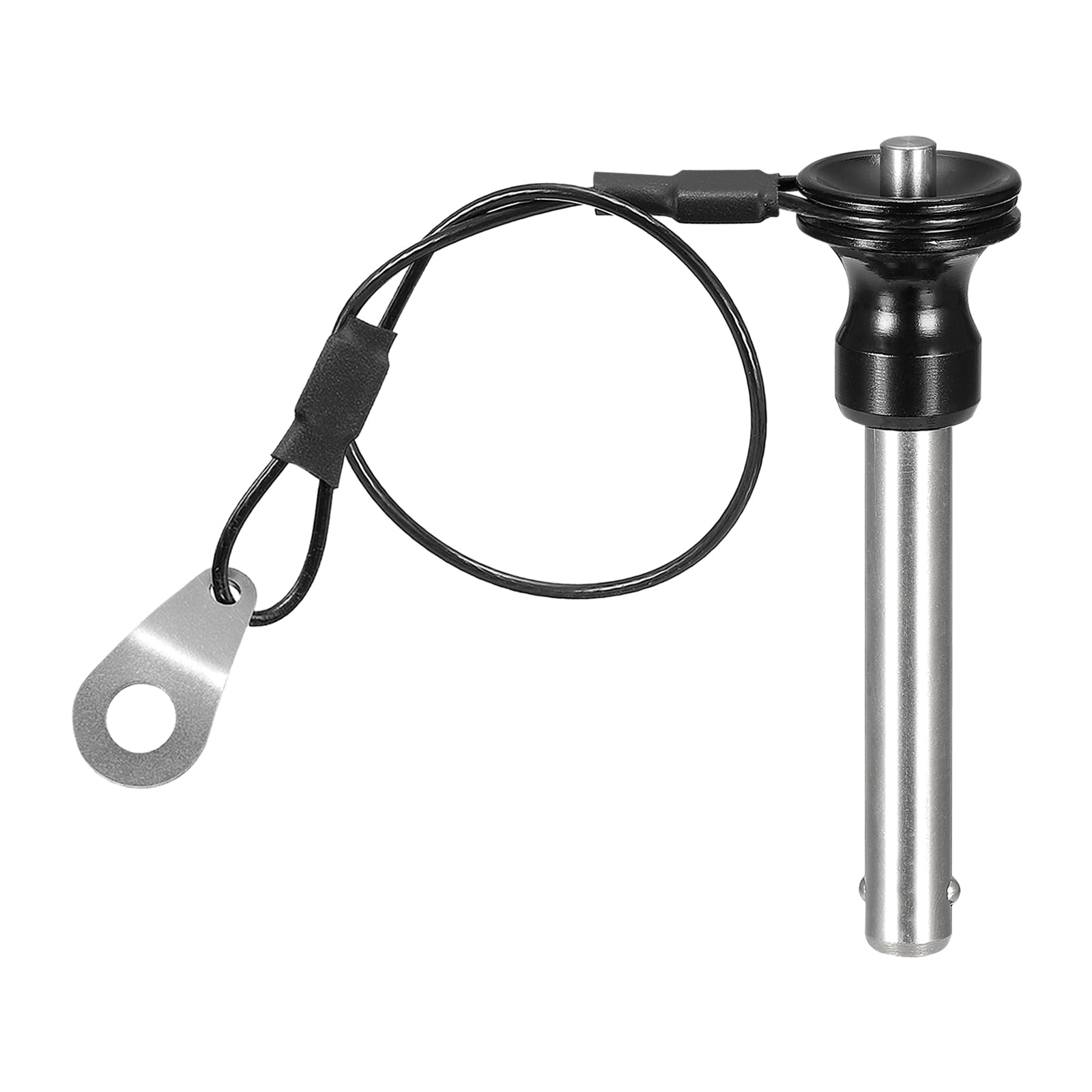 DTGN 8mmx41mm(DxL) Quick Release Pin - Good for Quickly Connecting Hooking Up Components - 304 Stainless Steel Push-Button Ball Locking Pins with Wire - Silver