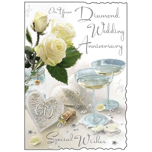 60th Wedding Anniversary Card: Amazon.co.uk: Office Products