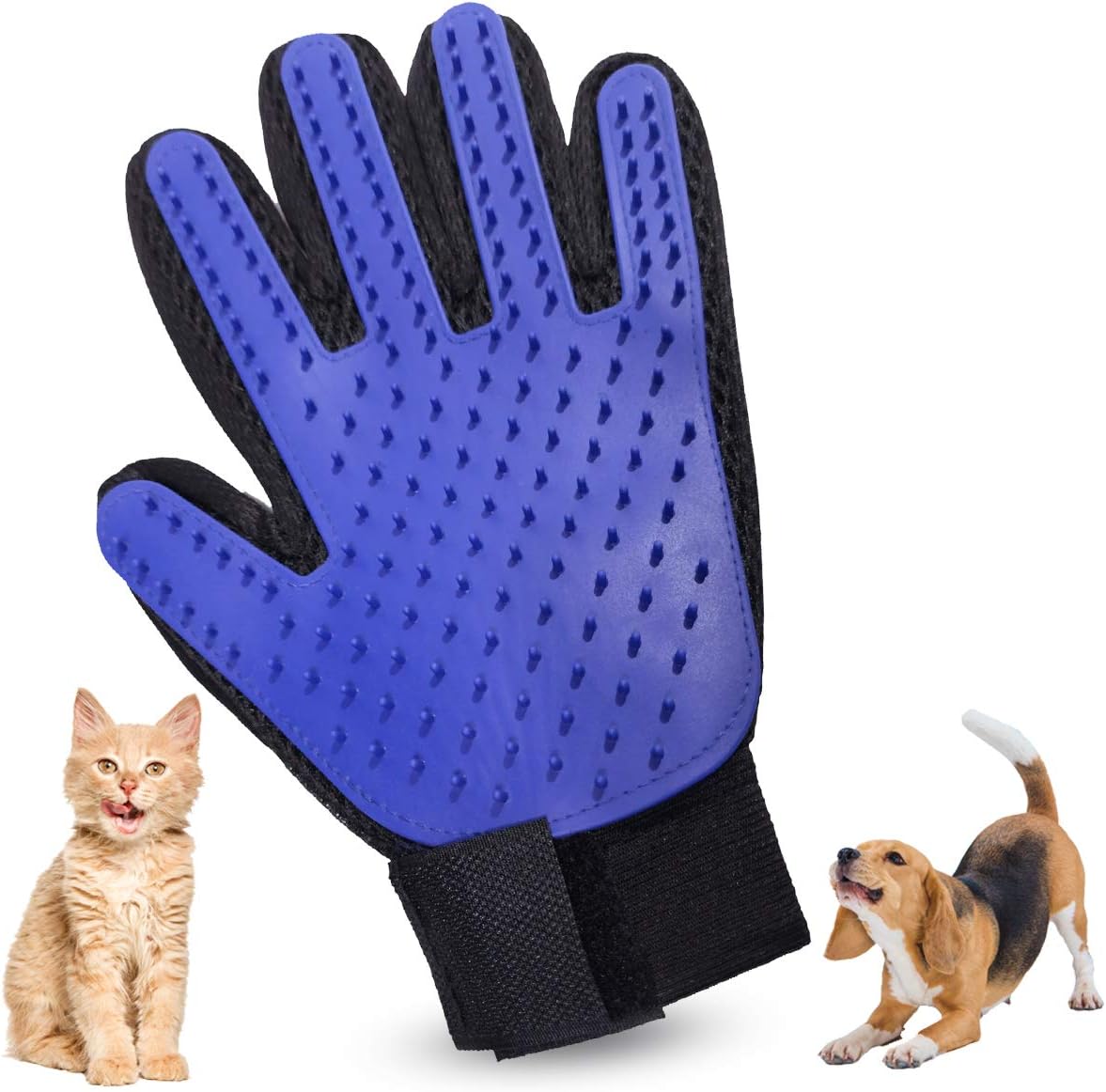 NA Pet Grooming Glove Efficient Pet Hair Remover Mitt Deshedding