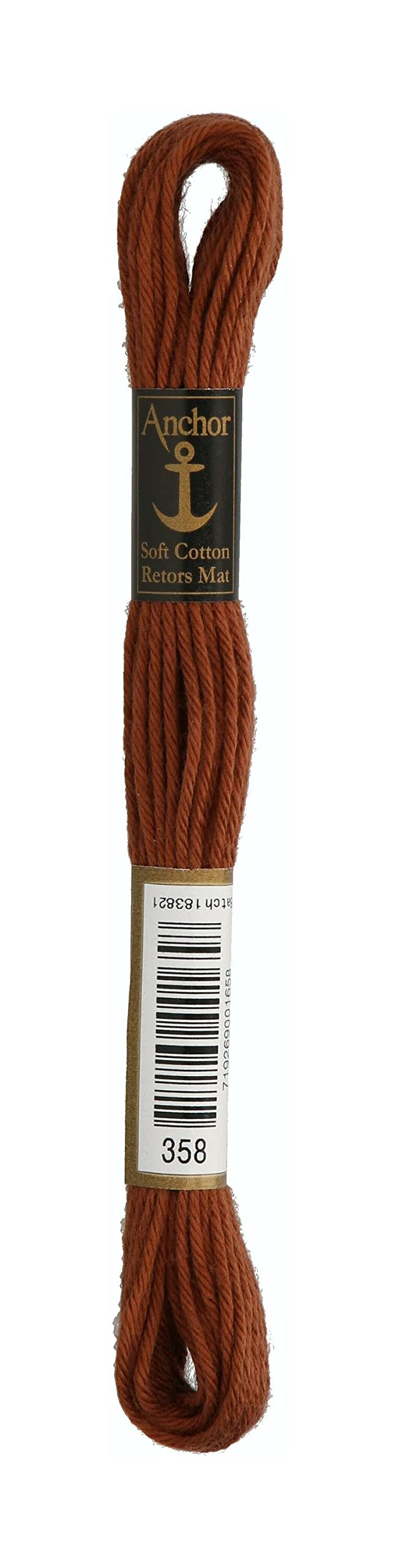 Anchor 4335000-00358 Embroidery Thread, 100% Cotton, Tobacco, 10 m, 5 g