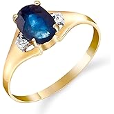Galaxy Gold GG 14k Yellow, White, Rose Gold Ring with Natural Diamonds and Sapphire 1323