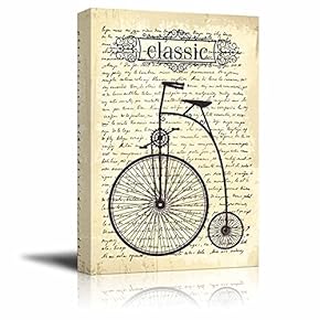 A Retro Style Bicycle on Vintage Letter Script