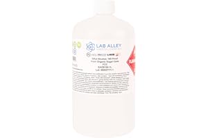 LAB ALLEY Ethanol 190 Proof (95%) Certified Organic/Vegan Sugar Cane Alcohol, FCC Food Grade-1 Litre