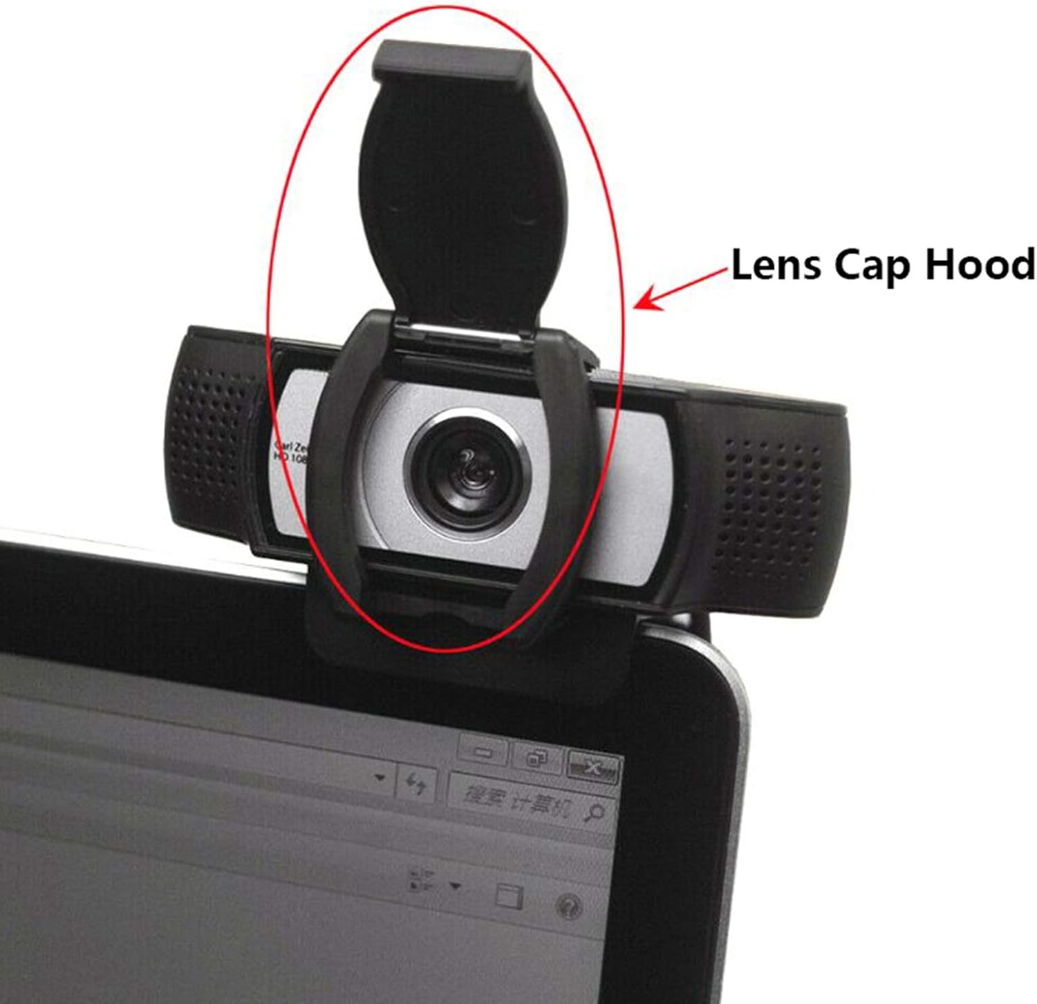 SHEAWA Privacy Shutter Lens Cap Hood Protective Cover for Logitech HD Pro Webcam C920 C922 C930e, Black - Image 3