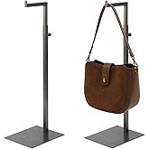 CHAWTALION Handbag Display Stand Adjustable Hanging Hook Stands Purse Holder Display Rack for Bags Purses Wreath for Tabletop Closet Retail Use for Vendors (1 Pcs Black)