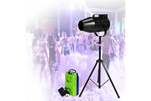 Jet Foam Party Machine,1000w High-Power Shaking Foam,for Events,6-10m Spray Distance,80㎡ Coverage,Safe & Portable for Pool Pa