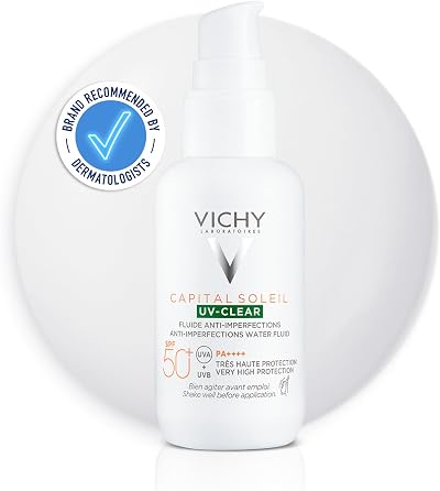 Vichy Capital Soleil UV-Clear SPF50 Mattifying Sunscreen Blemish Skin Salicylic