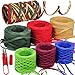 7 Rolls 448 Yards Christmas Color Raffia Ribbon Paper String Ribbon Raffia Twine Yarn 1/4